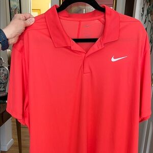 Nike Men’s Coral-Red Performance Polo